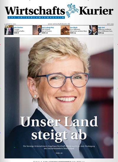 Titelbild der Ausgabe 2/2024 von Wirtschaftskurier. Diese Zeitschrift und viele weitere Wirtschaftsmagazine und Politikmagazine als Abo oder epaper bei United Kiosk online kaufen.