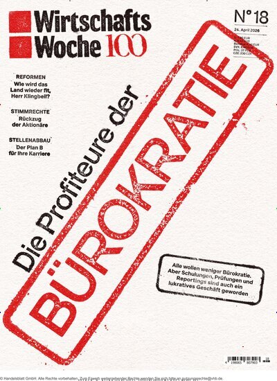 Titelbild der Ausgabe 18/2026 von WirtschaftsWoche. Diese Zeitschrift und viele weitere Wirtschaftsmagazine und Politikmagazine als Abo oder epaper bei United Kiosk online kaufen.
