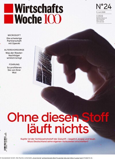 Titelbild der Ausgabe 24/2026 von WirtschaftsWoche. Diese Zeitschrift und viele weitere Wirtschaftsmagazine und Politikmagazine als Abo oder epaper bei United Kiosk online kaufen.