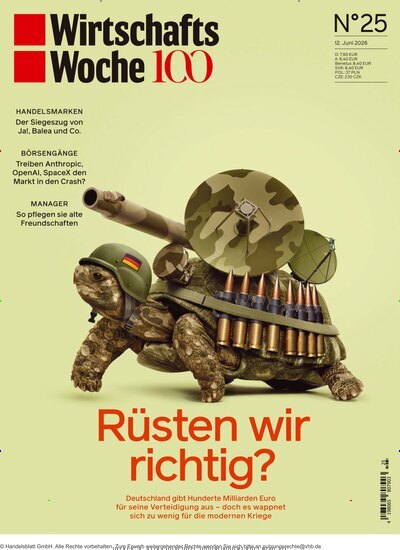 Titelbild der Ausgabe 25/2026 von WirtschaftsWoche. Diese Zeitschrift und viele weitere Wirtschaftsmagazine und Politikmagazine als Abo oder epaper bei United Kiosk online kaufen.