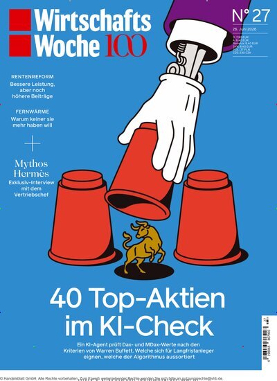 Titelbild der Ausgabe 27/2026 von WirtschaftsWoche. Diese Zeitschrift und viele weitere Wirtschaftsmagazine und Politikmagazine als Abo oder epaper bei United Kiosk online kaufen.