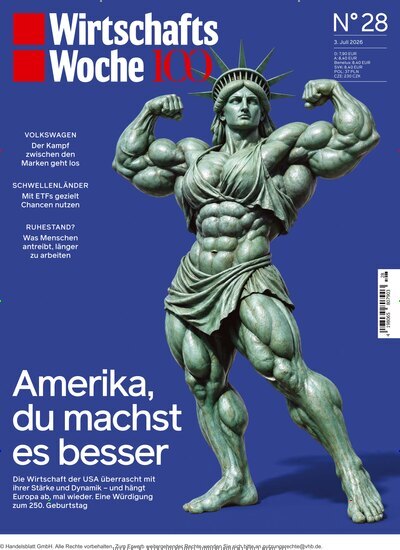Titelbild der Ausgabe 28/2026 von WirtschaftsWoche. Diese Zeitschrift und viele weitere Wirtschaftsmagazine und Politikmagazine als Abo oder epaper bei United Kiosk online kaufen.