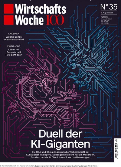 Titelbild der Ausgabe 35/2026 von WirtschaftsWoche. Diese Zeitschrift und viele weitere Wirtschaftsmagazine und Politikmagazine als Abo oder epaper bei United Kiosk online kaufen.