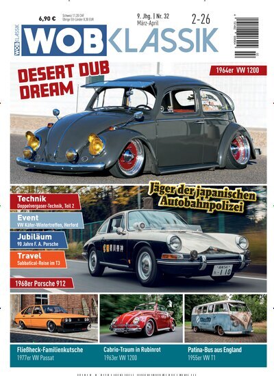 Titelbild der Ausgabe 2/2026 von WOB Klassik. Diese Zeitschrift und viele weitere Automagazine und Motorradzeitschriften als Abo oder epaper bei United Kiosk online kaufen.
