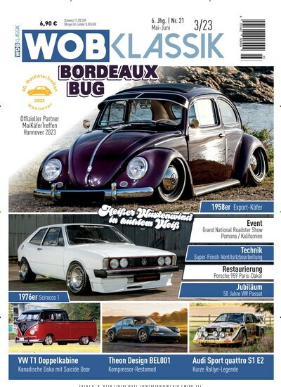 Titelbild der Ausgabe 3/2023 von WOB Klassik. Diese Zeitschrift und viele weitere Automagazine und Motorradzeitschriften als Abo oder epaper bei United Kiosk online kaufen.