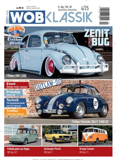 Titelbild der Ausgabe 4/2025 von WOB Klassik. Diese Zeitschrift und viele weitere Automagazine und Motorradzeitschriften als Abo oder epaper bei United Kiosk online kaufen.