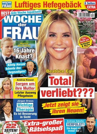 Titelbild der Ausgabe 12/2026 von Woche der Frau. Diese Zeitschrift und viele weitere Frauenzeitschriften als Abo oder epaper bei United Kiosk online kaufen.