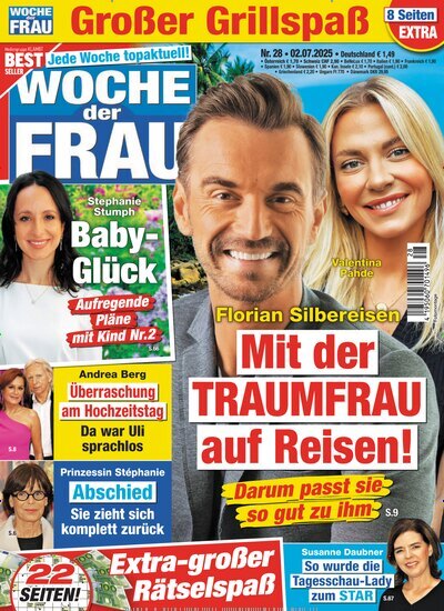 Titelbild der Ausgabe 28/2025 von Woche der Frau. Diese Zeitschrift und viele weitere Frauenzeitschriften als Abo oder epaper bei United Kiosk online kaufen.