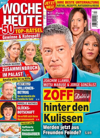 Titelbild der Ausgabe 17/2026 von Woche Heute. Diese Zeitschrift und viele weitere Frauenzeitschriften als Abo oder epaper bei United Kiosk online kaufen.