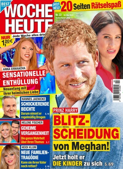 Titelbild der Ausgabe 22/2023 von Woche Heute. Diese Zeitschrift und viele weitere Frauenzeitschriften als Abo oder epaper bei United Kiosk online kaufen.
