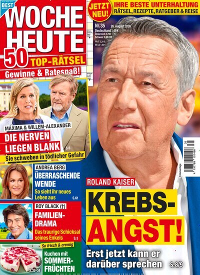 Titelbild der Ausgabe 35/2026 von Woche Heute. Diese Zeitschrift und viele weitere Frauenzeitschriften als Abo oder epaper bei United Kiosk online kaufen.