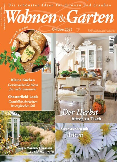 Titelbild der Ausgabe 10/2023 von Wohnen & Garten. Diese Zeitschrift und viele weitere Gartenzeitschriften und Wohnzeitschriften als Abo oder epaper bei United Kiosk online kaufen.