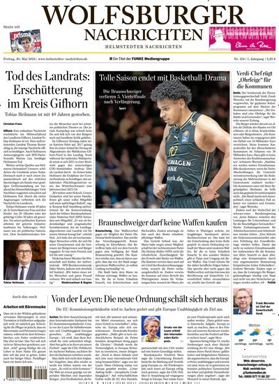 Titelbild der Ausgabe 124/2025 von Wolfsburger Nachrichten Helmstedt. Diese Zeitschrift und viele weitere Zeitungsabos als Abo oder epaper bei United Kiosk online kaufen.
