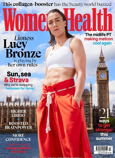 Titelbild der Ausgabe 7/2025 von Womens Health UK. Diese Zeitschrift und viele weitere Frauenzeitschriften als Abo oder epaper bei United Kiosk online kaufen.