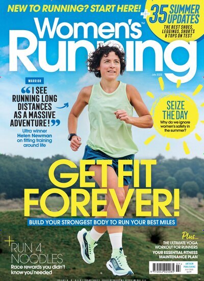 Titelbild der Ausgabe 7/2025 von Womens Running. Diese Zeitschrift und viele weitere Sportmagazine als Abo oder epaper bei United Kiosk online kaufen.