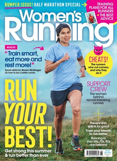 Titelbild der Ausgabe 8/2025 von Womens Running. Diese Zeitschrift und viele weitere Sportmagazine als Abo oder epaper bei United Kiosk online kaufen.