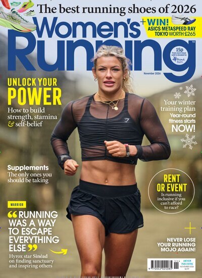 Titelbild der Ausgabe 11/2026 von Womens Running. Diese Zeitschrift und viele weitere Sportmagazine als Abo oder epaper bei United Kiosk online kaufen.