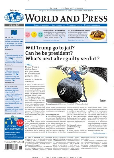 Titelbild der Ausgabe 13/2024 von World and Press. Diese Zeitschrift und viele weitere Reisemagazine, Freizeitmagazine und Wissensmagazine als Abo oder epaper bei United Kiosk online kaufen.