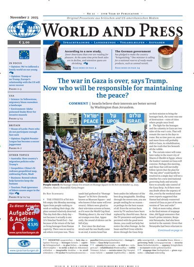 Titelbild der Ausgabe 22/2025 von World and Press. Diese Zeitschrift und viele weitere Reisemagazine, Freizeitmagazine und Wissensmagazine als Abo oder epaper bei United Kiosk online kaufen.