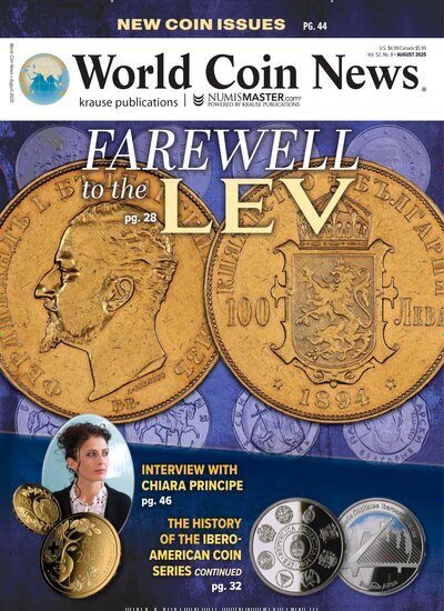 Titelbild der Ausgabe 8/2025 von World Coin News. Diese Zeitschrift und viele weitere Reisemagazine, Freizeitmagazine und Wissensmagazine als Abo oder epaper bei United Kiosk online kaufen.