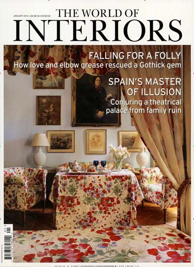 Titelbild der Ausgabe 1/2016 von World of Interiors. Diese Zeitschrift und viele weitere Gartenzeitschriften und Wohnzeitschriften als Abo oder epaper bei United Kiosk online kaufen.
