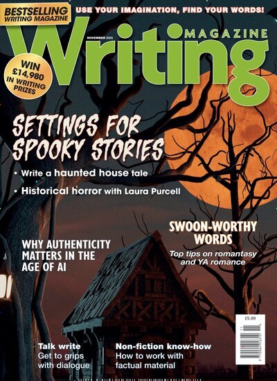 Titelbild der Ausgabe 11/2025 von Writing Magazine. Diese Zeitschrift und viele weitere Reisemagazine, Freizeitmagazine und Wissensmagazine als Abo oder epaper bei United Kiosk online kaufen.