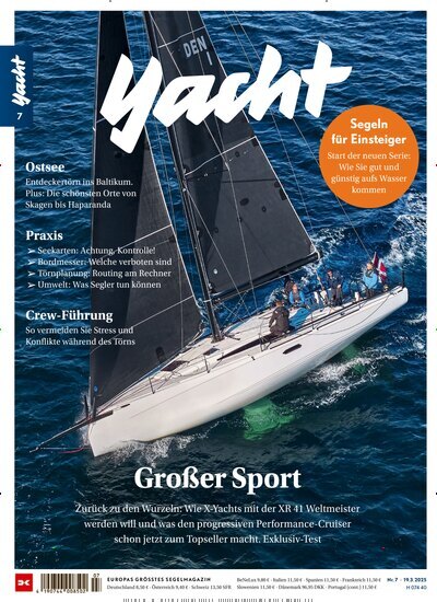 Titelbild der Ausgabe 7/2025 von Yacht. Diese Zeitschrift und viele weitere Sportmagazine als Abo oder epaper bei United Kiosk online kaufen.