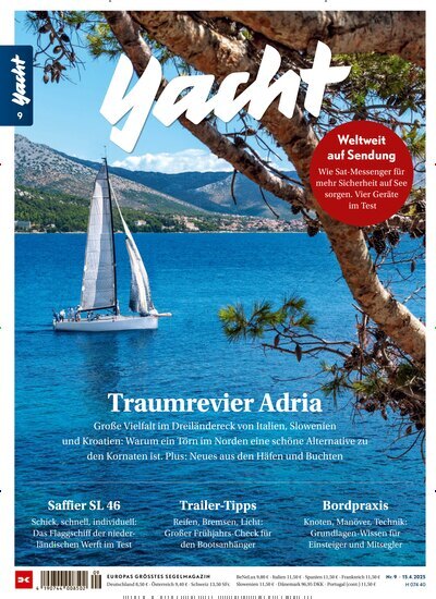 Titelbild der Ausgabe 9/2025 von Yacht. Diese Zeitschrift und viele weitere Sportmagazine als Abo oder epaper bei United Kiosk online kaufen.