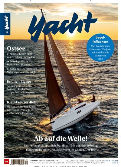 Titelbild der Ausgabe 11/2025 von Yacht. Diese Zeitschrift und viele weitere Sportmagazine als Abo oder epaper bei United Kiosk online kaufen.
