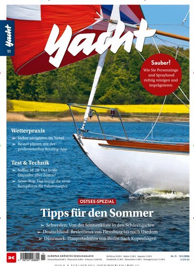 Titelbild der Ausgabe 11/2026 von Yacht. Diese Zeitschrift und viele weitere Sportmagazine als Abo oder epaper bei United Kiosk online kaufen.