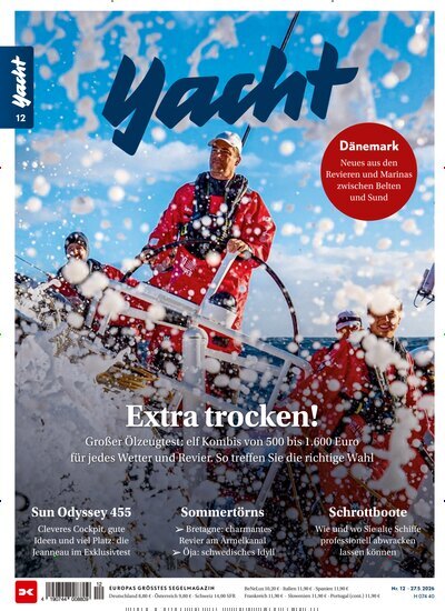 Titelbild der Ausgabe 12/2026 von Yacht. Diese Zeitschrift und viele weitere Sportmagazine als Abo oder epaper bei United Kiosk online kaufen.