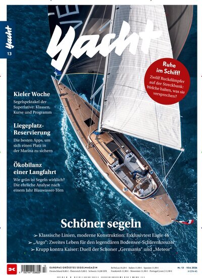 Titelbild der Ausgabe 13/2026 von Yacht. Diese Zeitschrift und viele weitere Sportmagazine als Abo oder epaper bei United Kiosk online kaufen.