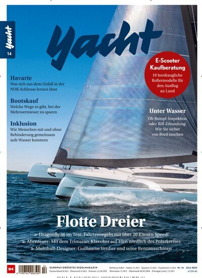 Titelbild der Ausgabe 14/2025 von Yacht. Diese Zeitschrift und viele weitere Sportmagazine als Abo oder epaper bei United Kiosk online kaufen.
