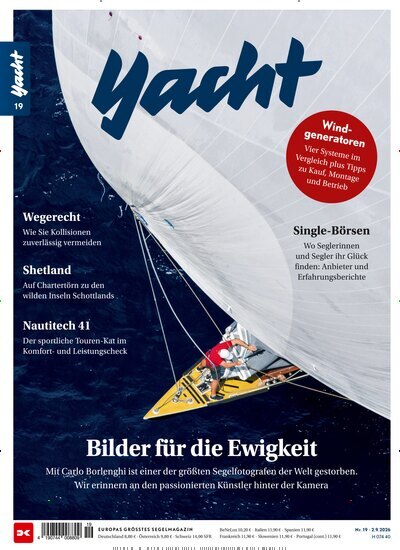 Titelbild der Ausgabe 19/2026 von Yacht. Diese Zeitschrift und viele weitere Sportmagazine als Abo oder epaper bei United Kiosk online kaufen.