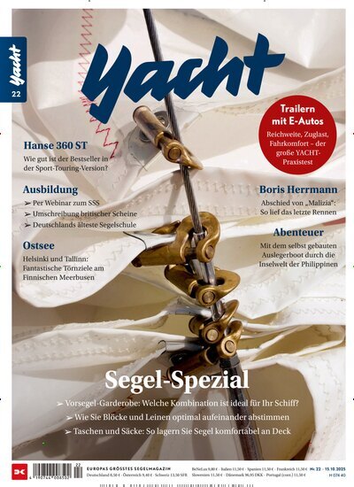 Titelbild der Ausgabe 22/2025 von Yacht. Diese Zeitschrift und viele weitere Sportmagazine als Abo oder epaper bei United Kiosk online kaufen.
