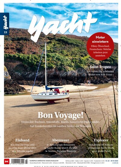 Titelbild der Ausgabe 23/2025 von Yacht. Diese Zeitschrift und viele weitere Sportmagazine als Abo oder epaper bei United Kiosk online kaufen.
