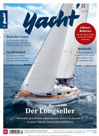 Titelbild der Ausgabe 24/2025 von Yacht. Diese Zeitschrift und viele weitere Sportmagazine als Abo oder epaper bei United Kiosk online kaufen.