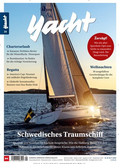 Titelbild der Ausgabe 25/2025 von Yacht. Diese Zeitschrift und viele weitere Sportmagazine als Abo oder epaper bei United Kiosk online kaufen.