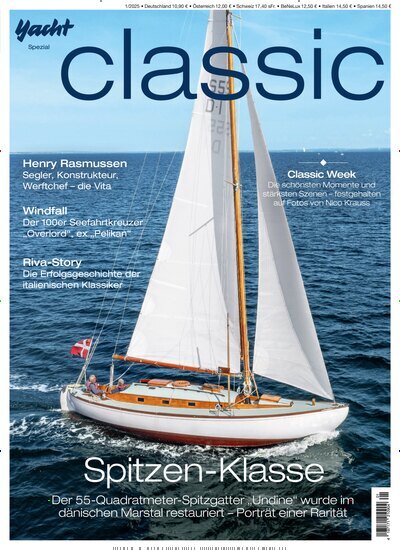Titelbild der Ausgabe 1/2025 von Yacht Classic. Diese Zeitschrift und viele weitere Sportmagazine als Abo oder epaper bei United Kiosk online kaufen.