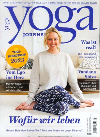 Titelbild der Ausgabe 1/2023 von Yoga Journal. Diese Zeitschrift und viele weitere Sportmagazine als Abo oder epaper bei United Kiosk online kaufen.