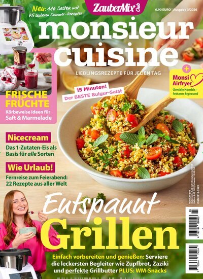 Titelbild der Ausgabe 3/2026 von ZauberMix. Diese Zeitschrift und viele weitere Kochzeitschriften und Backzeitschriften als Abo oder epaper bei United Kiosk online kaufen.