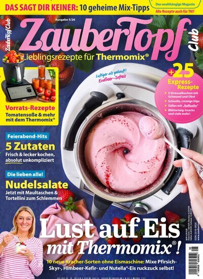 Titelbild der Ausgabe 5/2026 von ZauberTopf. Diese Zeitschrift und viele weitere Kochzeitschriften und Backzeitschriften als Abo oder epaper bei United Kiosk online kaufen.