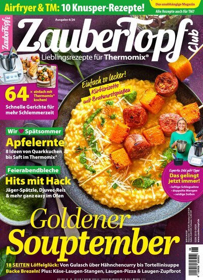 Titelbild der Ausgabe 6/2026 von ZauberTopf. Diese Zeitschrift und viele weitere Kochzeitschriften und Backzeitschriften als Abo oder epaper bei United Kiosk online kaufen.