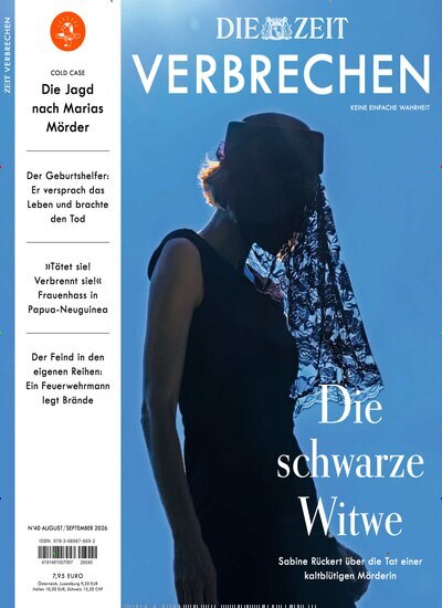 Titelbild der Ausgabe 40/2026 von ZEIT Verbrechen. Diese Zeitschrift und viele weitere Reisemagazine, Freizeitmagazine und Wissensmagazine als Abo oder epaper bei United Kiosk online kaufen.