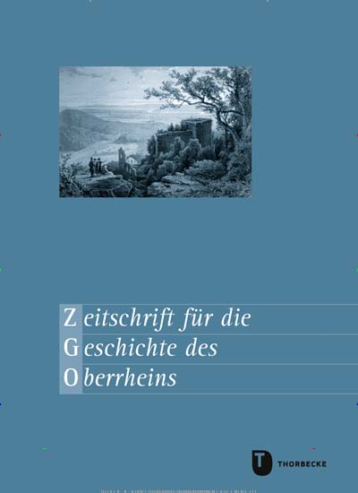 Titelbild der Ausgabe 1/2023 von Zeitschrift für die Geschichte des Oberrheins. Diese Zeitschrift und viele weitere Kunstmagazine und Kulturmagazine als Abo oder epaper bei United Kiosk online kaufen.