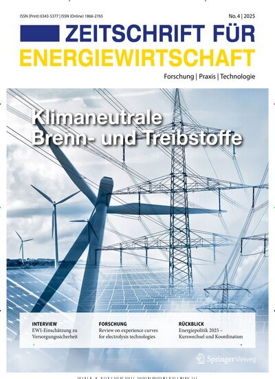 Titelbild der Ausgabe 4/2025 von Zeitschrift für Energiewirtschaft. Diese Zeitschrift und viele weitere Naturzeitschriften, Landwirtschaftszeitungen und Umweltmagazine als Abo oder epaper bei United Kiosk online kaufen.