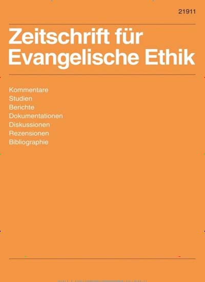 Titelbild der Ausgabe 4/2023 von Zeitschrift für Evangelische Ethik. Diese Zeitschrift und viele weitere Kunstmagazine und Kulturmagazine als Abo oder epaper bei United Kiosk online kaufen.