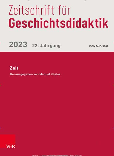 Titelbild der Ausgabe 1/2024 von Zeitschrift für Geschichtsdidaktik. Diese Zeitschrift und viele weitere Zeitschriften für Pädagogik als Abo oder epaper bei United Kiosk online kaufen.