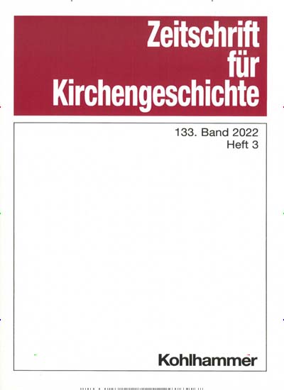 Titelbild der Ausgabe 3/2023 von Zeitschrift für Kirchengeschichte. Diese Zeitschrift und viele weitere Kunstmagazine und Kulturmagazine als Abo oder epaper bei United Kiosk online kaufen.