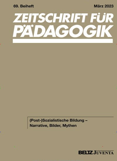 Titelbild der Ausgabe 1/2023 von Zeitschrift für Pädagogik Beiheft. Diese Zeitschrift und viele weitere Zeitschriften für Pädagogik als Abo oder epaper bei United Kiosk online kaufen.
